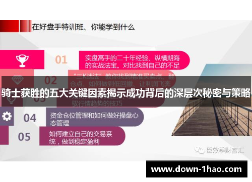 骑士获胜的五大关键因素揭示成功背后的深层次秘密与策略 骑士获胜的五大关键因素揭示成功背后的深层次秘密与策略